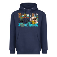 Navy probably late for something Heavyweight Hoodie - NancyCooperArtShop