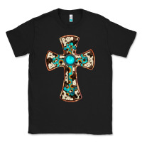 Black cowhide gemstone  cross Classic Tee - JahusDesignShop