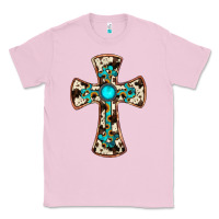 Bubblegum Pink cowhide gemstone  cross Classic Tee - JahusDesignShop