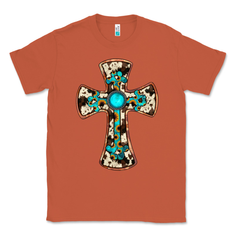 Cowhide Gemstone  Cross Classic Tee by JahusDesignShop | Teevron