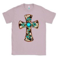 Lilac cowhide gemstone  cross Classic Tee - JahusDesignShop