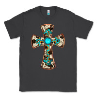 Smoke cowhide gemstone  cross Classic Tee - JahusDesignShop