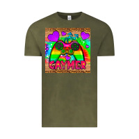 Vintage Olive gaymer mousepad Vintage Tee - HRA Design Shop