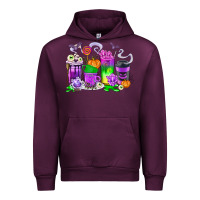 Mauve Wine Halloween Coffee Cups Urban Hoodie - texasbilliewilder
