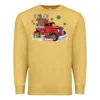 Antique Gold christmas truck Premium Sweatshirt - MaliasSmallBusiness