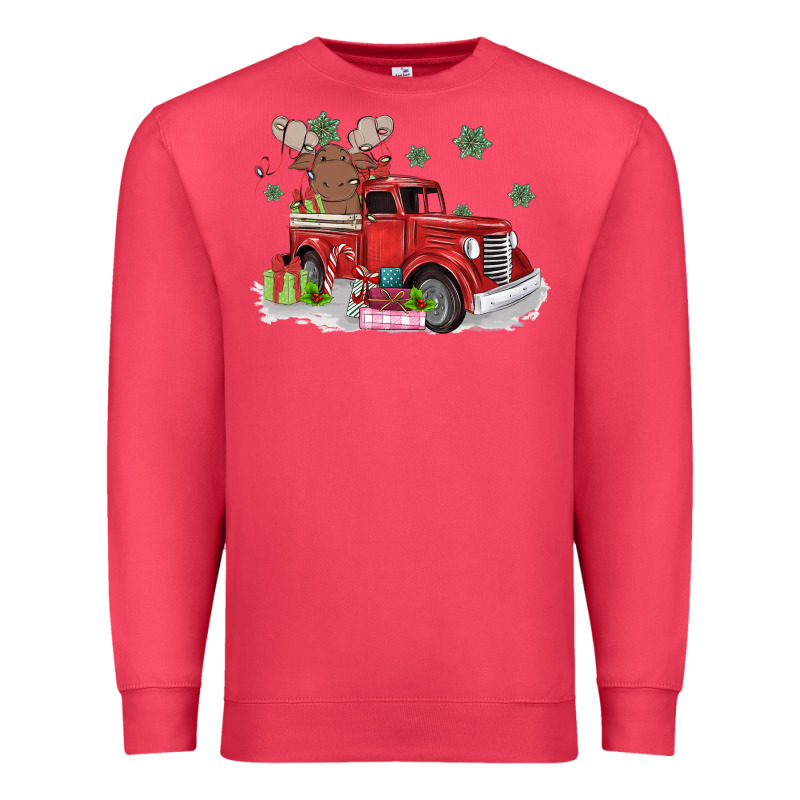 Christmas Truck Premium Sweatshirt by MaliasSmallBusiness | Teevron