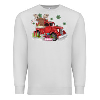 Dove Grey christmas truck Premium Sweatshirt - MaliasSmallBusiness