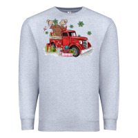 Heather Grey christmas truck Premium Sweatshirt - MaliasSmallBusiness