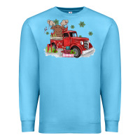 Ocean Blue christmas truck Premium Sweatshirt - MaliasSmallBusiness