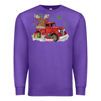 Purple christmas truck Premium Sweatshirt - MaliasSmallBusiness