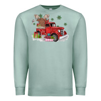 Seafoam christmas truck Premium Sweatshirt - MaliasSmallBusiness