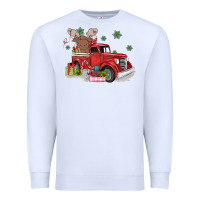 White christmas truck Premium Sweatshirt - MaliasSmallBusiness