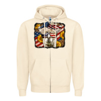 Sandshell 4th of july llama Zipper Hoodie - LillyAllenDesigns