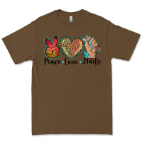 Cacao peace love nails Premium Tee - BarkalooDesign