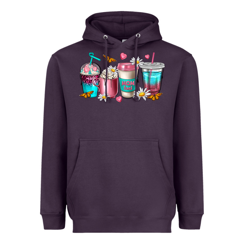 Mom Fuel Coffee Cups Heavyweight Hoodie by NancyCooperArtShop | Teevron