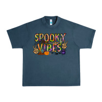 Midnight Navy spooky vibes Urban Heavy Tee - RacoonDesign