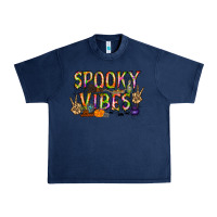 Navy spooky vibes Urban Heavy Tee - RacoonDesign