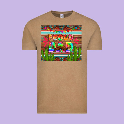 Proud Dad Tumbler Vintage Tee Designed By Hra Design Shop