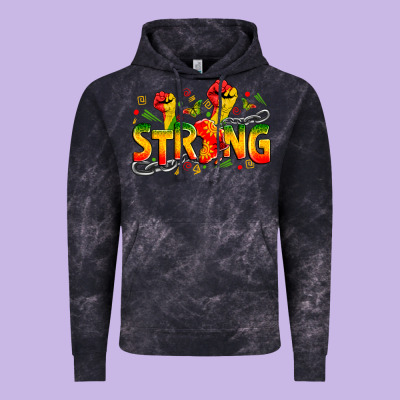 Strong Juneteenth Vintage Hoodie Designed By Zillion Design Studio