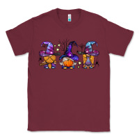 Burgundy witch gnomes Halloween Classic Tee - BundleAndBundleShop