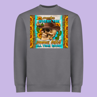 Somewhere Where The Summer Lasted All Year Around Tumbler Heavyweight Sweatshirt Designed By Hra Design Shop
