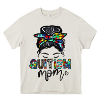 Cream autism mom Heavy Core Tee - CowhideDigitalArt