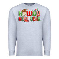 Heather Grey howdy new year Premium Sweatshirt - MaliasSmallBusiness