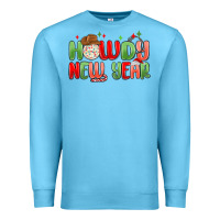 Ocean Blue howdy new year Premium Sweatshirt - MaliasSmallBusiness