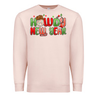 Pale Pink howdy new year Premium Sweatshirt - MaliasSmallBusiness