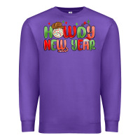 Purple howdy new year Premium Sweatshirt - MaliasSmallBusiness