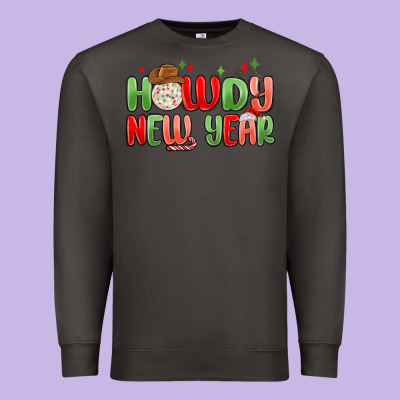 Howdy New Year Premium Sweatshirt Designed By Maliassmallbusiness