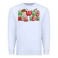 White howdy new year Premium Sweatshirt - MaliasSmallBusiness