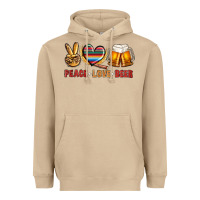 Mushroom peace love beer Heavyweight Hoodie - NancyCooperArtShop