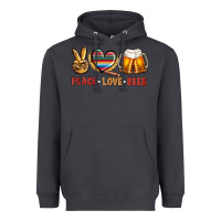 Smoke peace love beer Heavyweight Hoodie - NancyCooperArtShop
