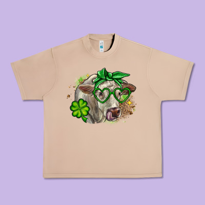 Charolais St. Patrick's Day Urban Heavy Tee Designed By Oliviacreatesart