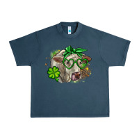Midnight Navy Charolais St. Patrick's Day Urban Heavy Tee - OliviaCreatesArt