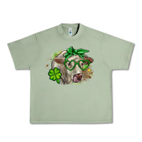 Oil Green Charolais St. Patrick's Day Urban Heavy Tee - OliviaCreatesArt