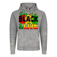 Cloud Rock stay black and live Vintage Hoodie - Zillion Design Studio