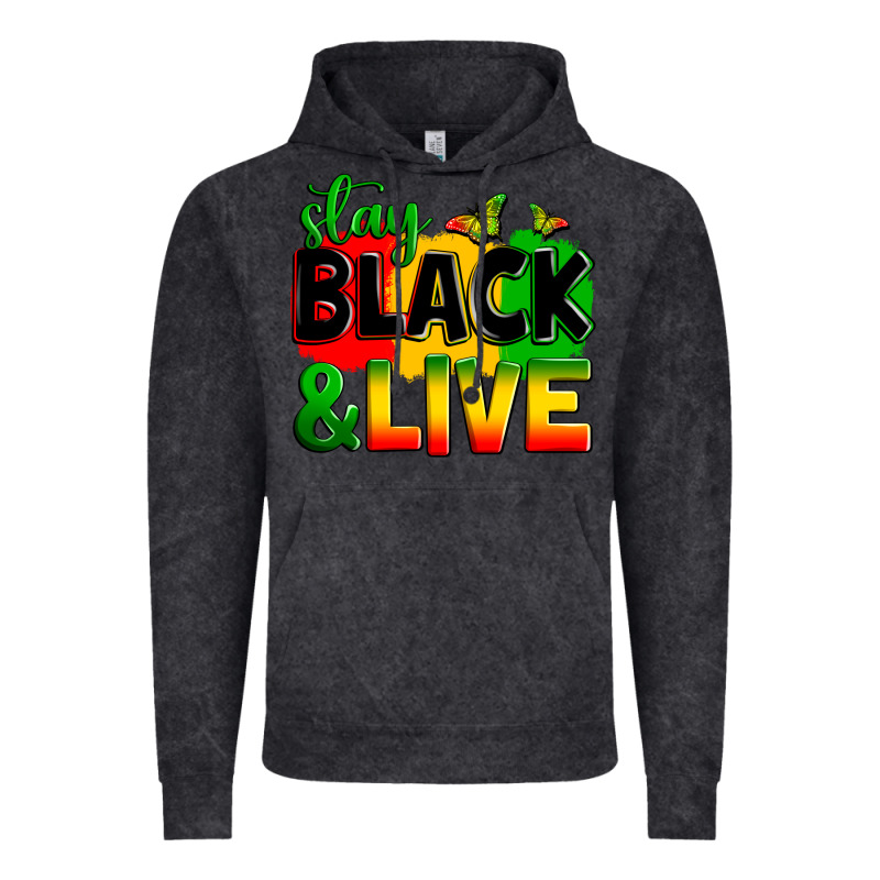 Stay Black And Live Vintage Hoodie by Zillion Design Studio | Teevron