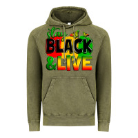 Vintage Olive stay black and live Vintage Hoodie - Zillion Design Studio