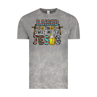 Cloud Rock raised on sweet and tea jesus Vintage Tee - CowhideDigitalArt