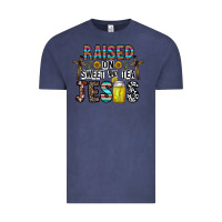 Vintage Denim raised on sweet and tea jesus Vintage Tee - CowhideDigitalArt