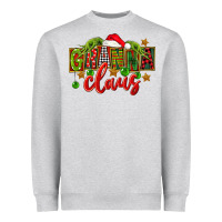 Heather Grey Christmas granna claus Heavyweight Sweatshirt - FaDigitalArtStudio