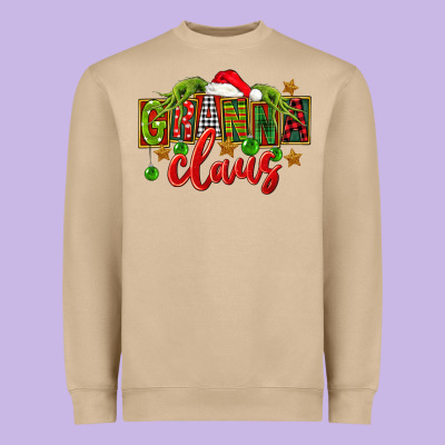 Christmas Granna Claus Heavyweight Sweatshirt Designed By Fadigitalartstudio