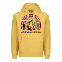 Antique Gold teach love inspire rainbow Premium Hoodie - Artiststas
