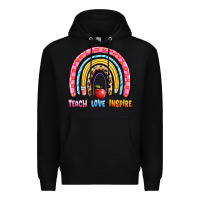 Black teach love inspire rainbow Premium Hoodie - Artiststas