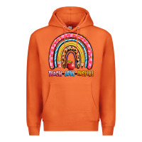 Carrot teach love inspire rainbow Premium Hoodie - Artiststas