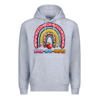 Heather Grey teach love inspire rainbow Premium Hoodie - Artiststas