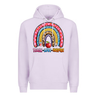 Lilac teach love inspire rainbow Premium Hoodie - Artiststas