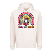 Pale Pink teach love inspire rainbow Premium Hoodie - Artiststas